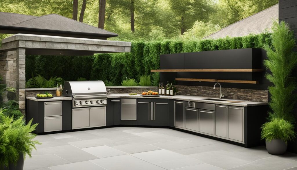 outdoor kitchen cabinets